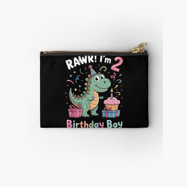 Item preview, Kids Rawr Im 2 Dinosaur Birthday Boy Cute 2nd Bday Trex Boys Kids  designed and sold by BeetleMalon.