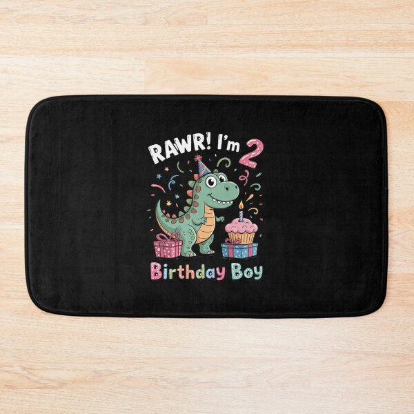 Item preview, Kids Rawr Im 2 Dinosaur Birthday Boy Cute 2nd Bday Trex Boys Kids  designed and sold by BeetleMalon.
