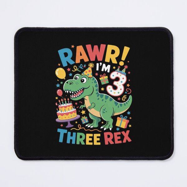 Item preview, Kids Three Rex Birthday Party Outfit Dinosaur 3 Year Old Boy designed and sold by BeetleMalon.