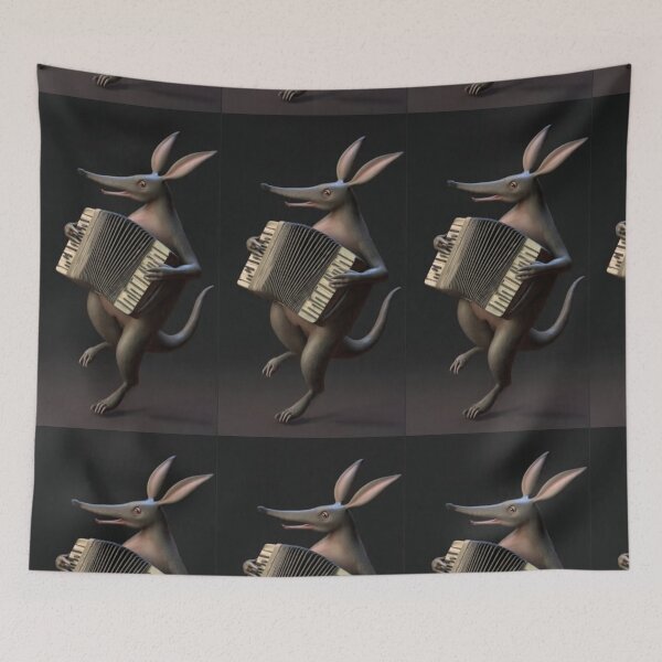 Item preview, Aardvark Accordion Player – Artistic Illustration designed and sold by TreatLLC.