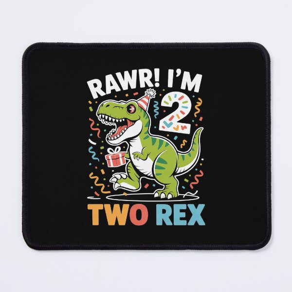 Item preview, Kids Two Rex Birthday Party Outfit Dinosaur 2 Year Old Boy designed and sold by lilLilaBatArt.