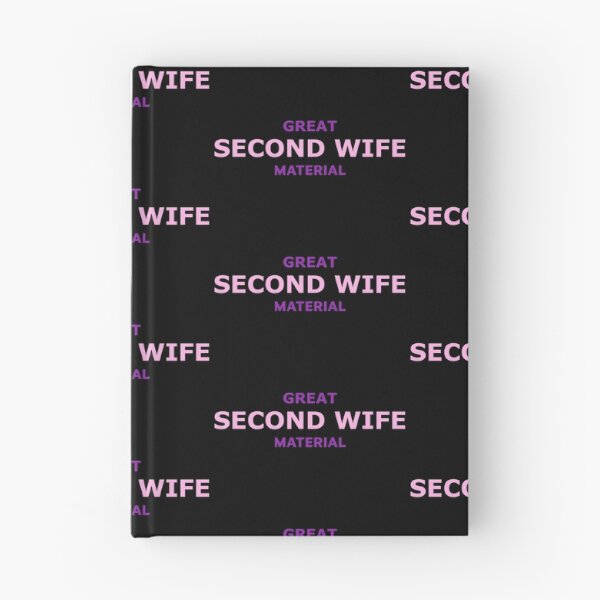 Item preview, Great Second Wife Material – Funny Pink Typography Design designed and sold by RedCircleArt.