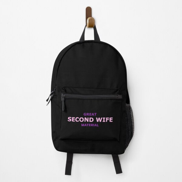 Item preview, Great Second Wife Material – Funny Pink Typography Design designed and sold by RedCircleArt.