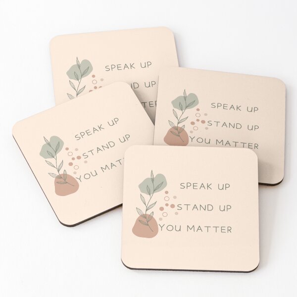 Item preview, Speak Up Stand Up You Matter - positive affirmation designed and sold by dbyjane.