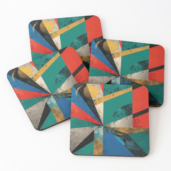 Item preview, Textured Geometric Cubist Abstract Art designed and sold by Harmonic_Layers.