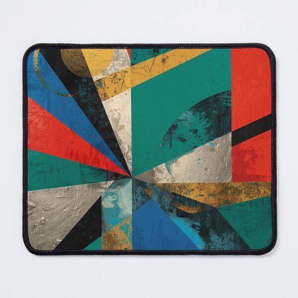 Item preview, Textured Geometric Cubist Abstract Art designed and sold by Harmonic_Layers.