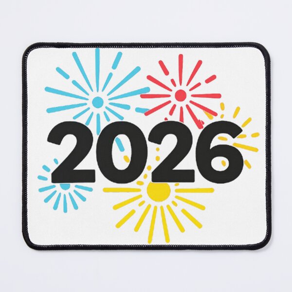 Item preview, 2026 Fireworks Silhouette – Minimal Geometric New Year Celebration designed and sold by FUIRY .