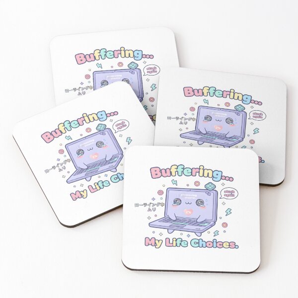 Item preview, Kawaii Laptop Buffering – “Buffering My Life Choices” Funny Loading Design designed and sold by Snackwear Apparel.