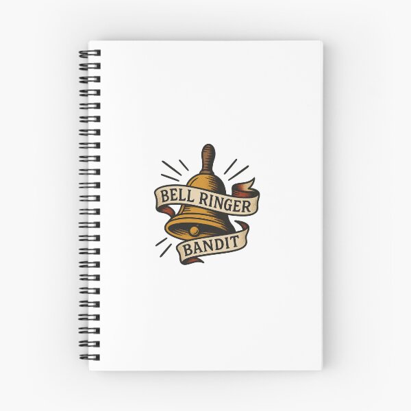 Item preview, Bell Ringer Bandit – Teacher Tattoo Flash Design designed and sold by ClassroomInk.