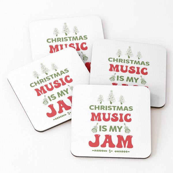 Item preview, Christmas Music Is My Jam - Festive Holiday Playlist Slogan designed and sold by FuzionRaptor.
