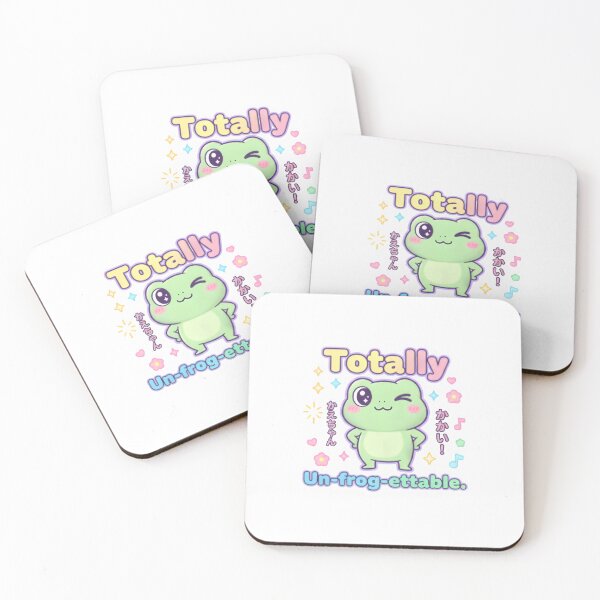 Item preview, Totally Un-Frog-ettable – Cute Kawaii Frog Pun Design designed and sold by Snackwear Apparel.