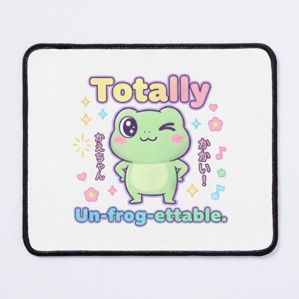 Item preview, Totally Un-Frog-ettable – Cute Kawaii Frog Pun Design designed and sold by Snackwear Apparel.