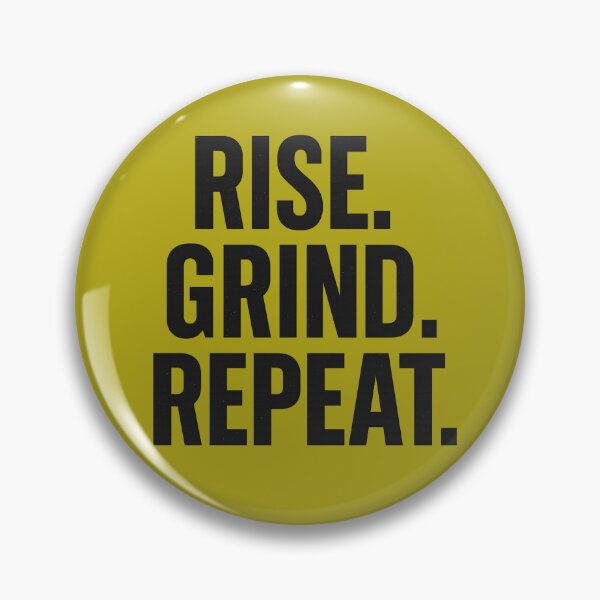 Item preview, Rise Grind Repeat Motivational Minimalist Bold Design designed and sold by ArtComixHaven.