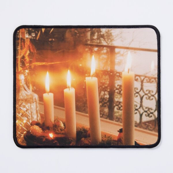 Item preview, Traditional Advent Wreath with Candles – Christmas Holiday Decor Artwork designed and sold by Emilia Oxelheim.
