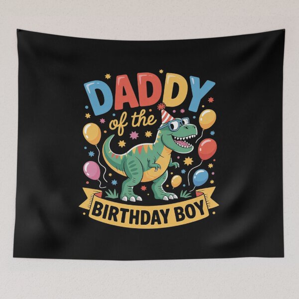 Item preview, Love Family Matching Daddy Of The Birthday Boy T-Rex Dinosaur Birthday Party  designed and sold by lilLilaBatArt.