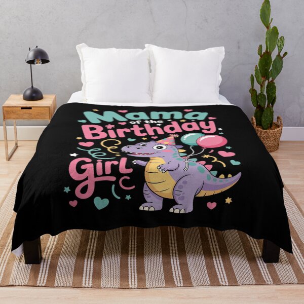 Item preview, Mama Of The Birthday For Girl Dinosaur T-Rex Party Family  designed and sold by BeetleMalon.
