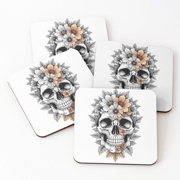 Item preview, Floral Skull Fusion Artwork designed and sold by Don'R.
