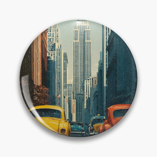 Artikelvorschau, Vintage New York Retro Reiseillustration entworfen und verkauft von daila70.