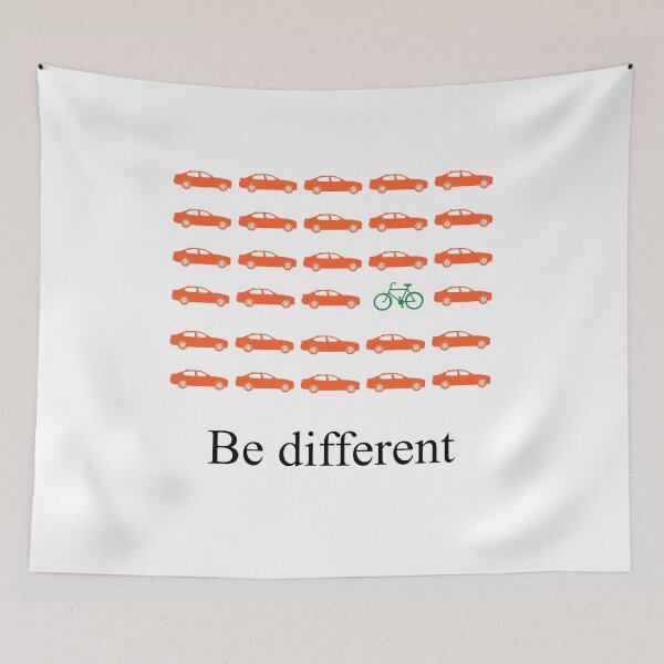 Item preview, Be different: cycling instead of driving designed and sold by kailukask.