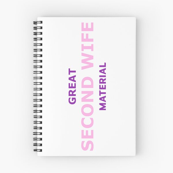 Item preview, Great Second Wife Material – Funny Pink Typography Design designed and sold by RedCircleArt.