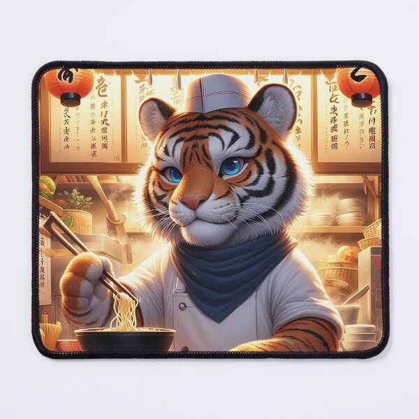 Item preview, Little Ramen Chef Tiger designed and sold by nikkolaus.