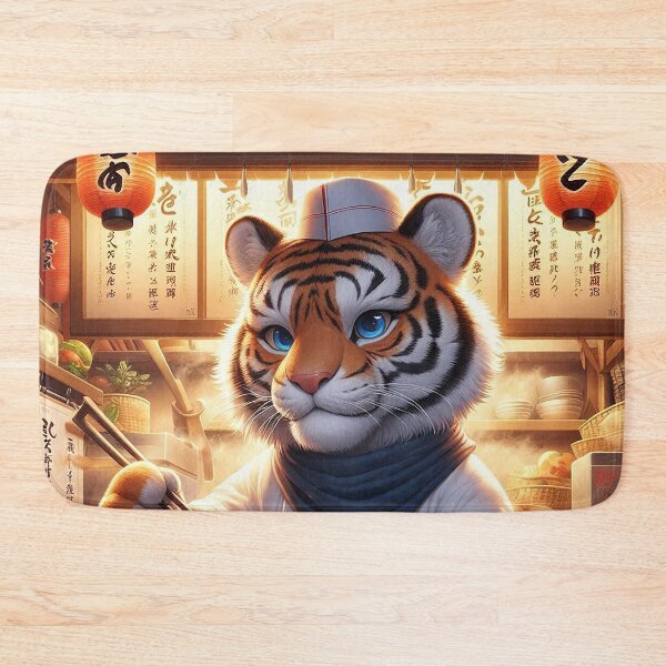 Item preview, Little Ramen Chef Tiger designed and sold by nikkolaus.