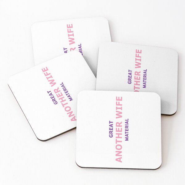 Item preview, Great Another Wife Material – Funny Pink Typography Design designed and sold by RedCircleArt.