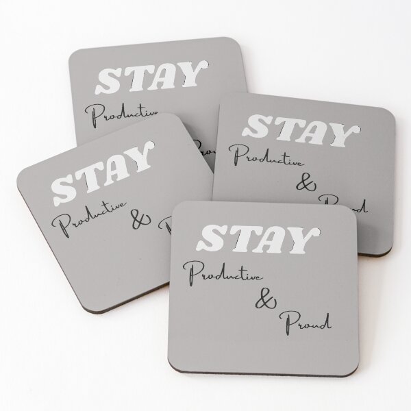 Item preview, Stay Productive & Proud - Motivational quote Design designed and sold by RADesignHub.
