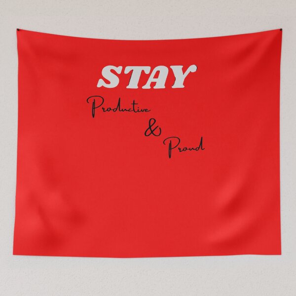 Item preview, Stay Productive & Proud - Motivational quote Design designed and sold by RADesignHub.