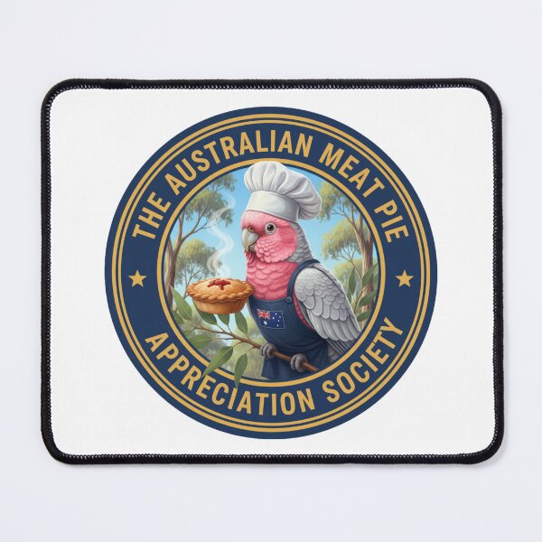 Item preview, The Meat Pie Galah designed and sold by The Australian Meat Pie Appreciation Society.