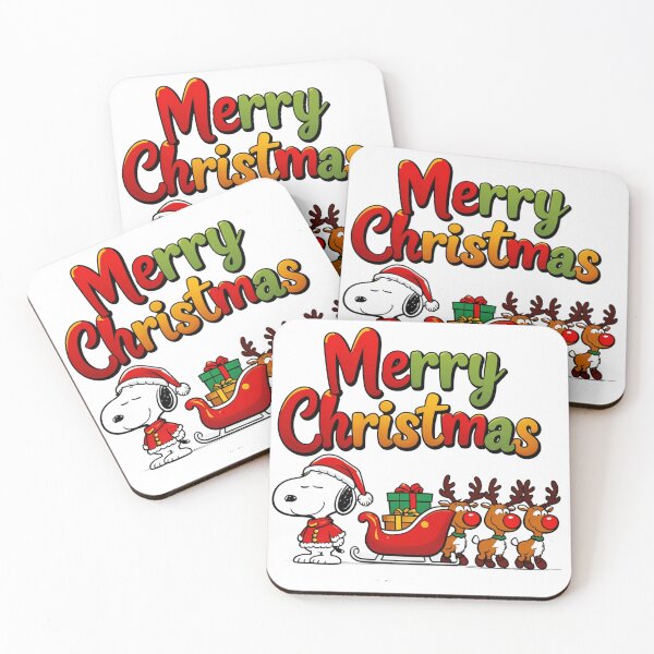 Item preview,  Merry Christmas, cute snoopy in santa hat with reindeer designed and sold by nicnacc.