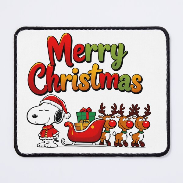 Item preview, Merry Christmas, cute snoopy in santa hat with reindeer designed and sold by nicnacc.