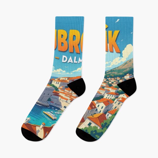 Item preview, Dubrovnik, Dalmatia: Vintage-Style Painterly Travel Poster designed and sold by LSVart.