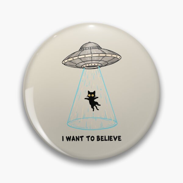 Item preview, Black Cat Abducted, Cool UFO Spaceship designed and sold by OrenjiArtShop.