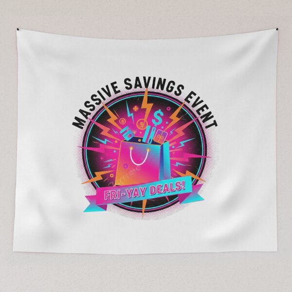 Item preview, Black Friday Shopping Squad - Extreme Discount Hunter Sale Event Design designed and sold by Wear Sculpt.