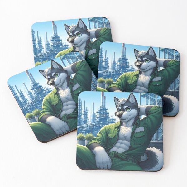 Item preview, Husky Break Time in the Shadows of the Steel Prison designed and sold by nikkolaus.