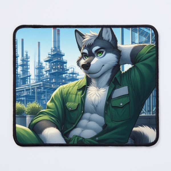 Item preview, Husky Break Time in the Shadows of the Steel Prison designed and sold by nikkolaus.