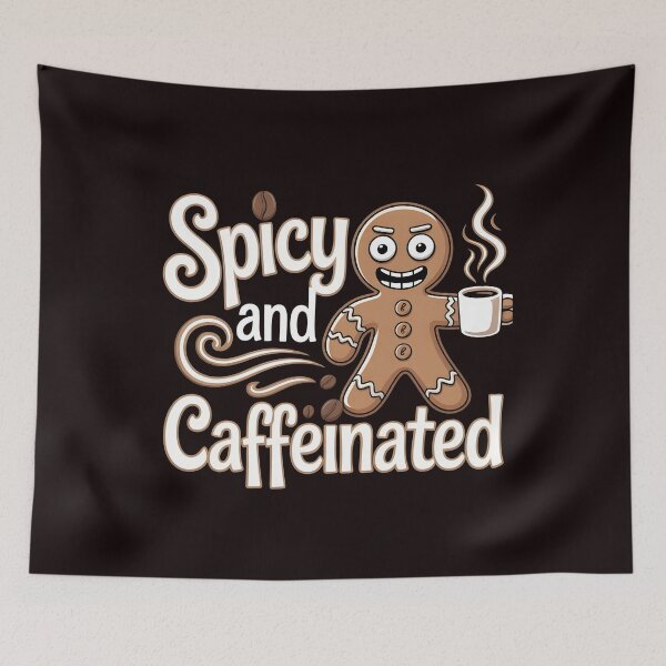 Item preview, Spicy and Caffeinated Holiday Coffee Lover Design designed and sold by Redgiant87x.