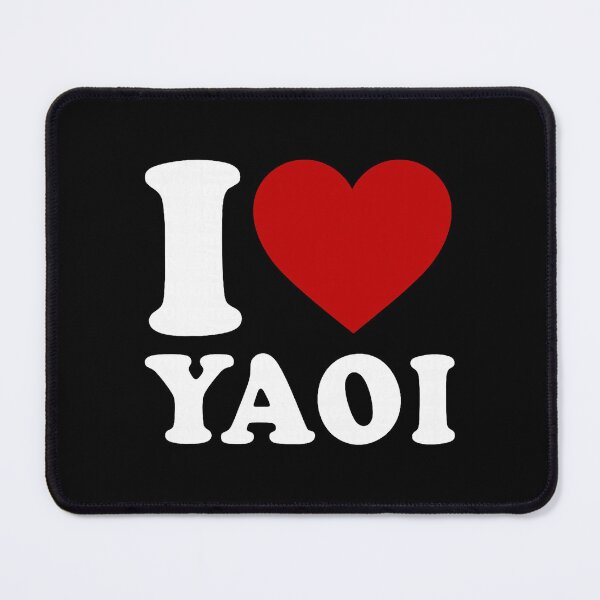 Item preview, I Love Yaoi Bold Heart Simple Clean Statement designed and sold by cerima.