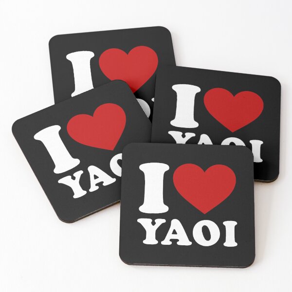 Item preview, I Love Yaoi Bold Heart Simple Clean Statement designed and sold by cerima.