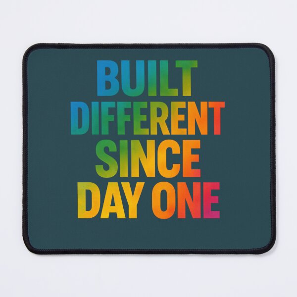 Item preview, Built Different Since Day One Bold Gradient Art designed and sold by ArtComixHaven.