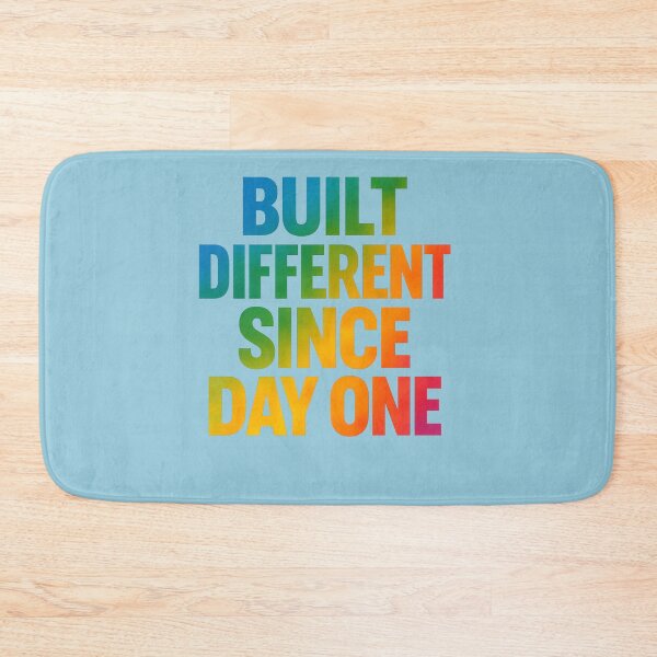 Item preview, Built Different Since Day One Bold Gradient Art designed and sold by ArtComixHaven.