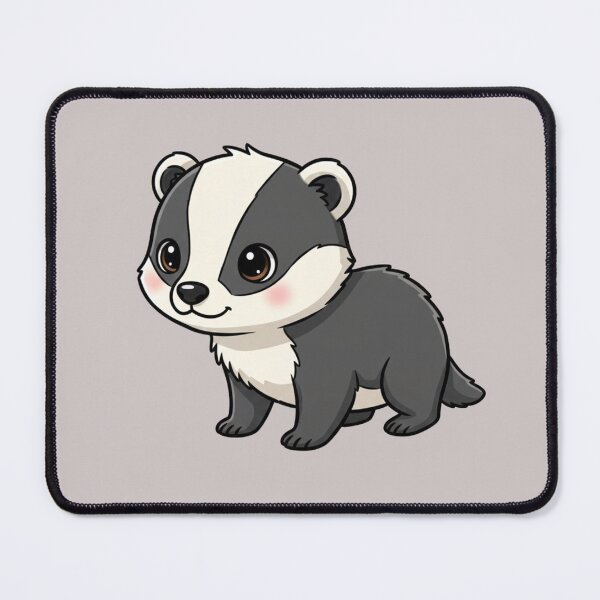 Item preview, Cute Baby Badger Cartoon With Big Eyes designed and sold by LightArt25.