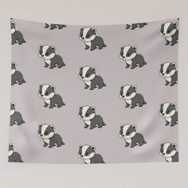 Item preview, Cute Baby Badger Cartoon With Big Eyes designed and sold by LightArt25.
