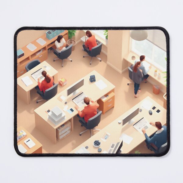 Item preview, office life with busy people designed and sold by Nikoleta Vukovic.