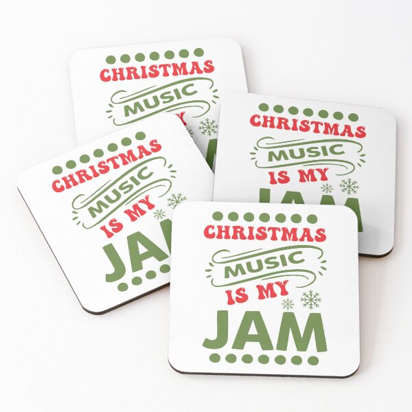 Item preview, Christmas Music Is My Jam - Festive Holiday Playlist Funny Song Lover Slogan designed and sold by FuzionRaptor.
