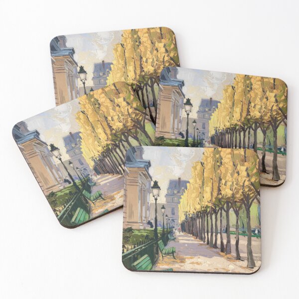 Item preview, Paris Autumn Promenade | Impressionist French Painting by Carraann designed and sold by CARRAANN.