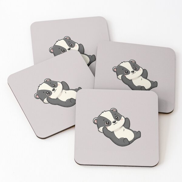 Item preview, Cute Baby Badger Cartoon With Big Eyes designed and sold by LightArt25.