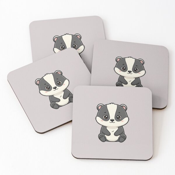Item preview, Cute Baby Badger Cartoon With Big Eyes designed and sold by LightArt25.