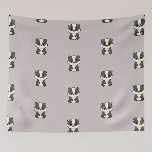 Item preview, Cute Baby Badger Cartoon With Big Eyes designed and sold by LightArt25.